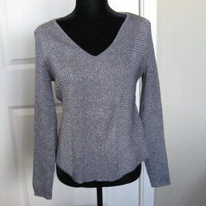 Silver Metallic Stretch Ladies Top, XL